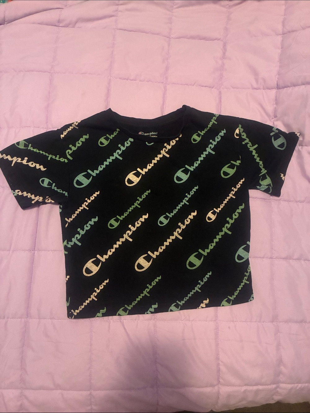 Youth girls Champion crop T shirt small